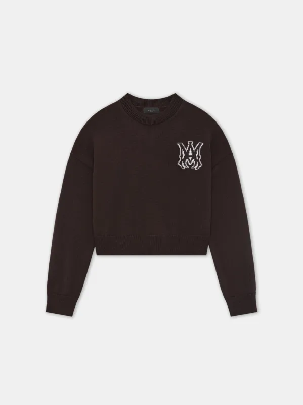 WOMEN - WOMEN'S MA CREW - Chocolate sold by AMIRI