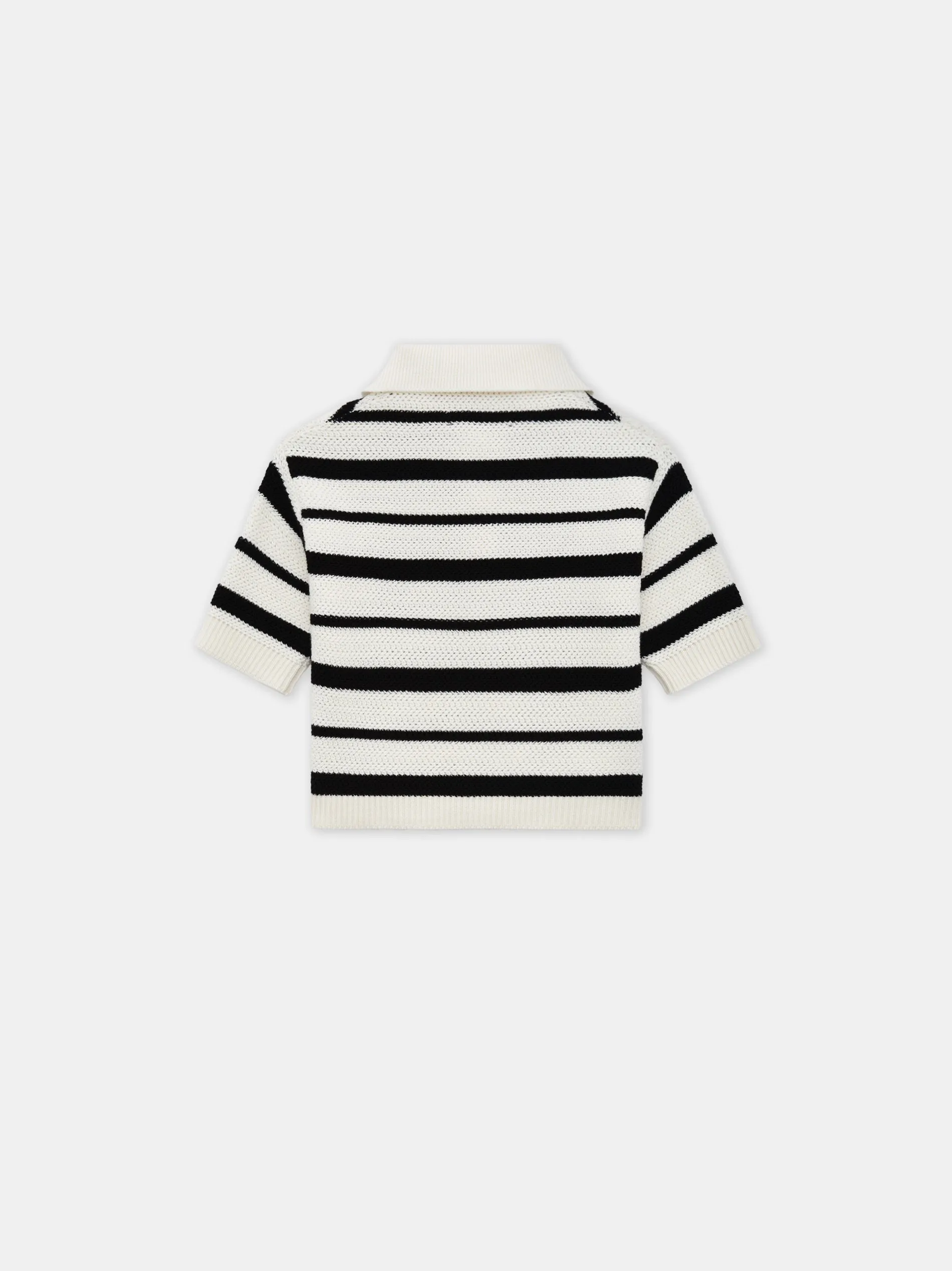 WOMEN - WOMEN'S MA STRIPED POLO - Black Alabaster sold by AMIRI product image thumbnail 2