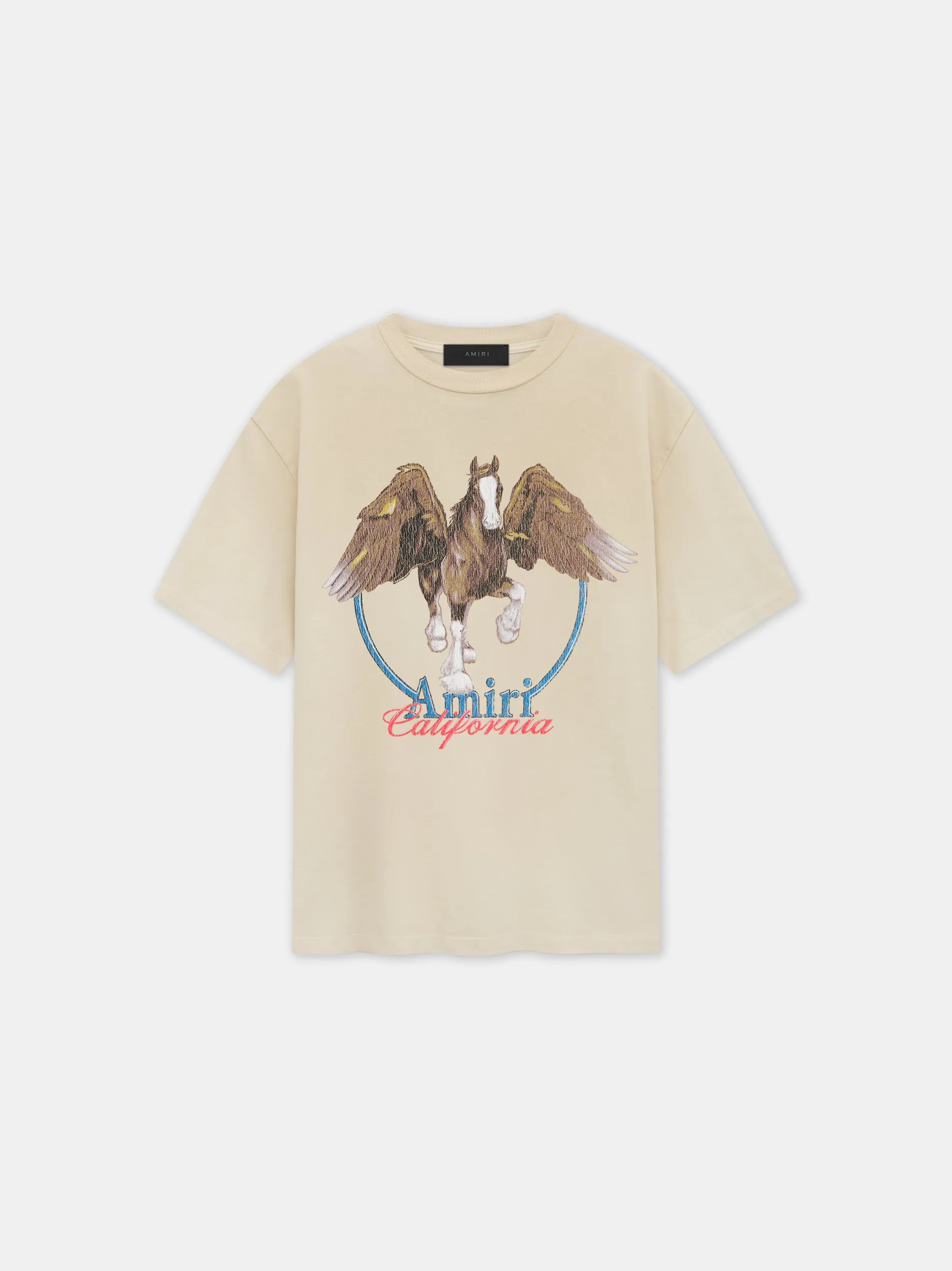 WOMEN - WOMEN'S AMIRI PEGASUS OVERSIZED TEE - Alabaster sold by AMIRI
