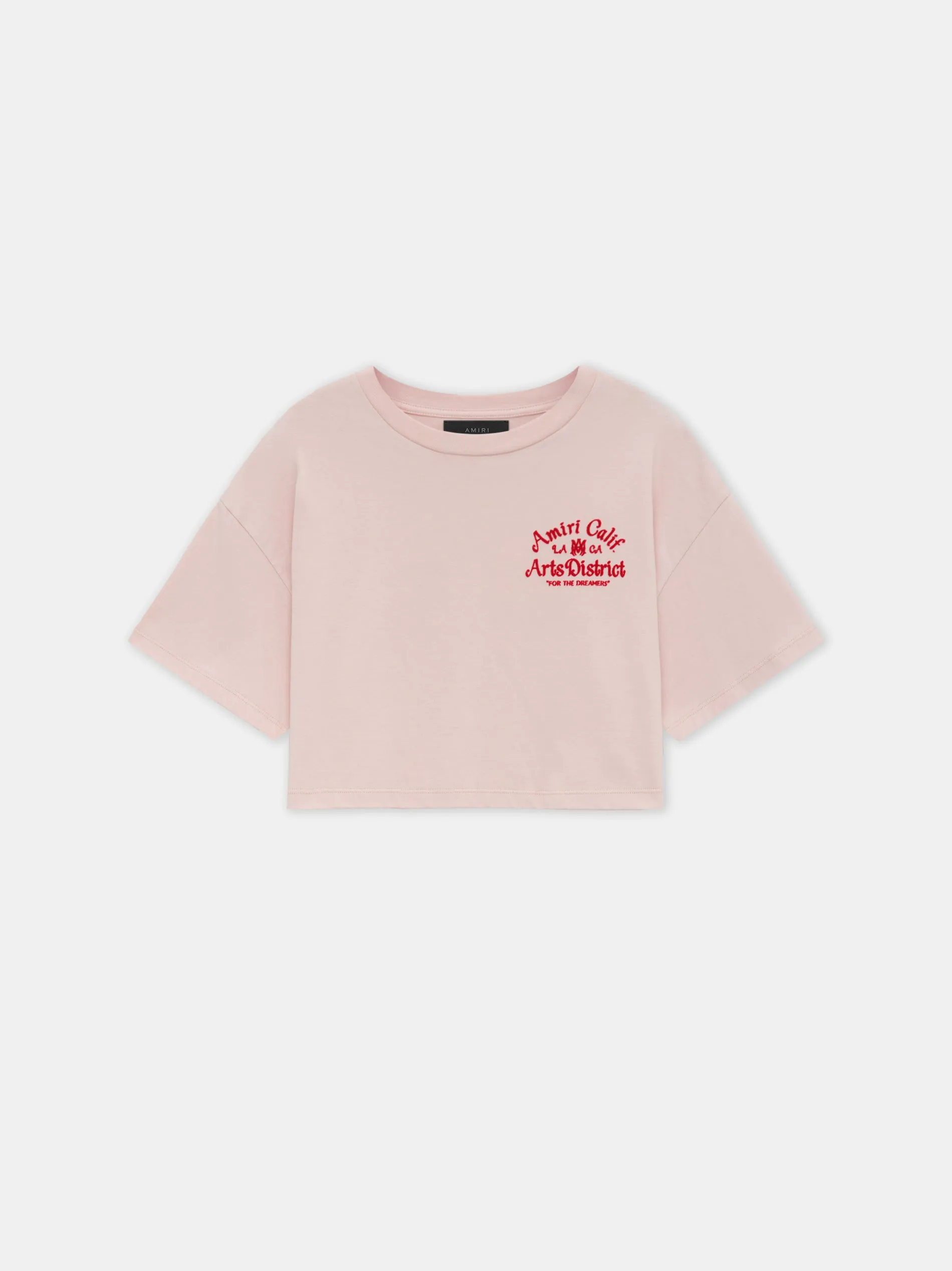 WOMEN - WOMEN'S ARTS DISTRICT CROPPED TEE - Pale Peach sold by AMIRI