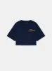 WOMEN - WOMEN'S AMIRI DREAMERS CROPPED TEE - Midnight Blue sold by AMIRI