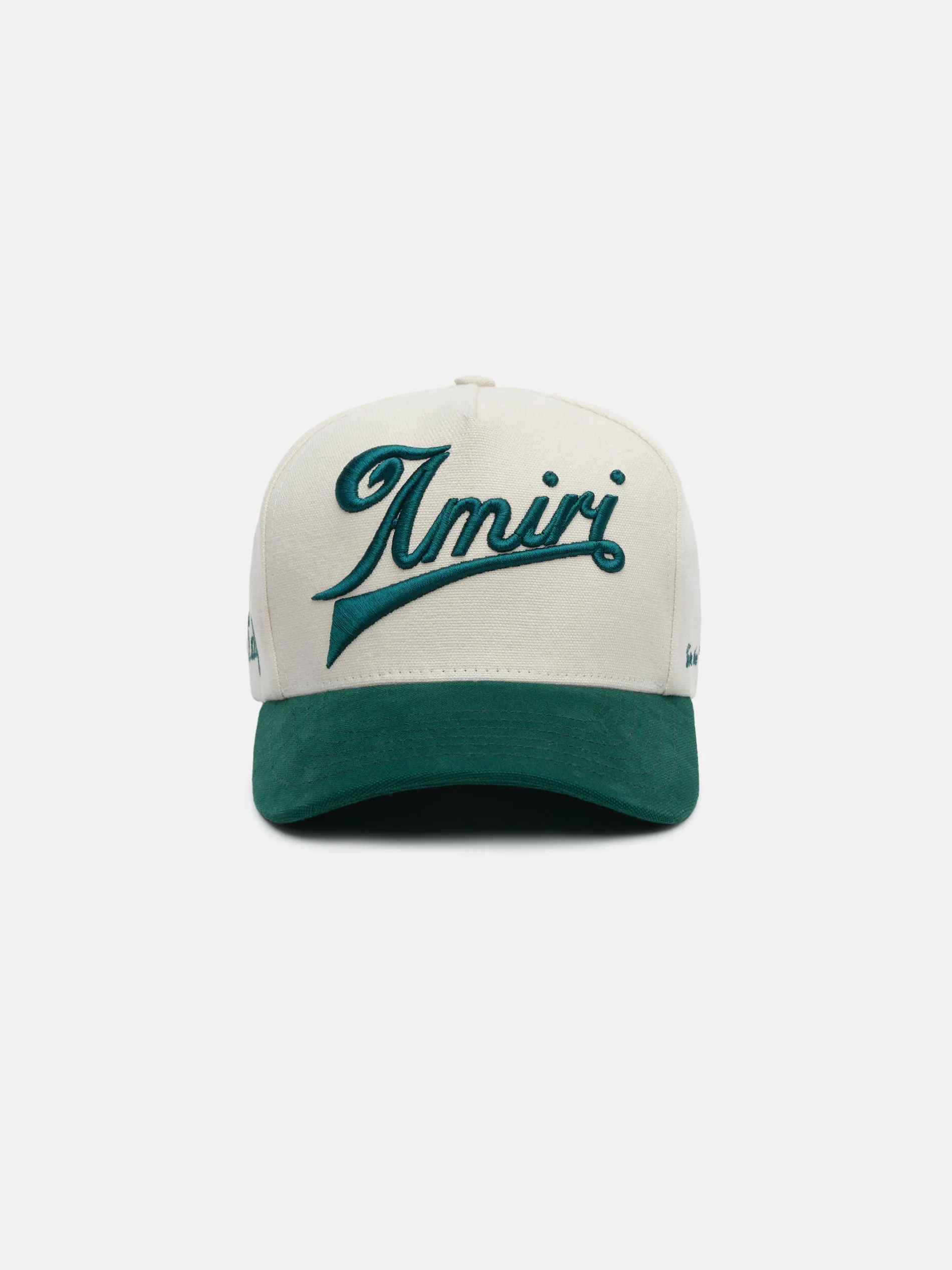 AMIRI TWO TONE CANVAS HAT - Evergreen sold by AMIRI