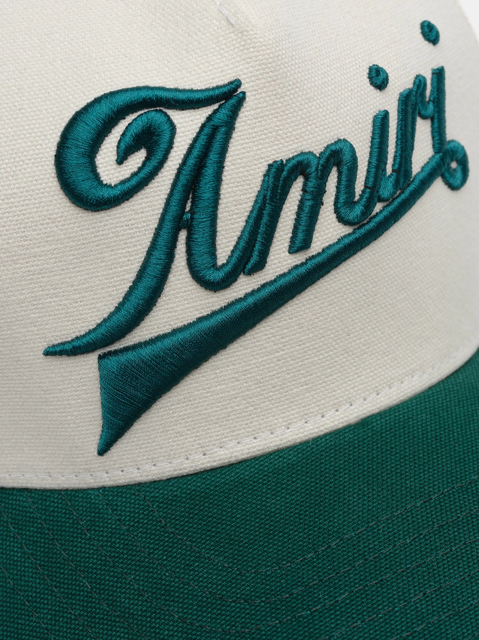 AMIRI TWO TONE CANVAS HAT - Evergreen sold by AMIRI product image thumbnail 5