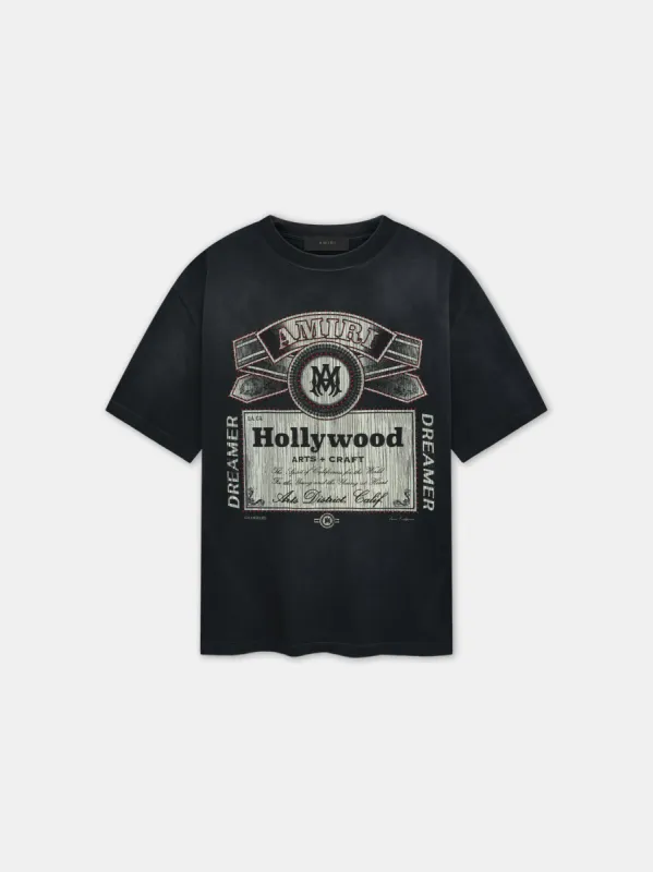 AMIRI HOLLYWOOD TEE - Black sold by AMIRI