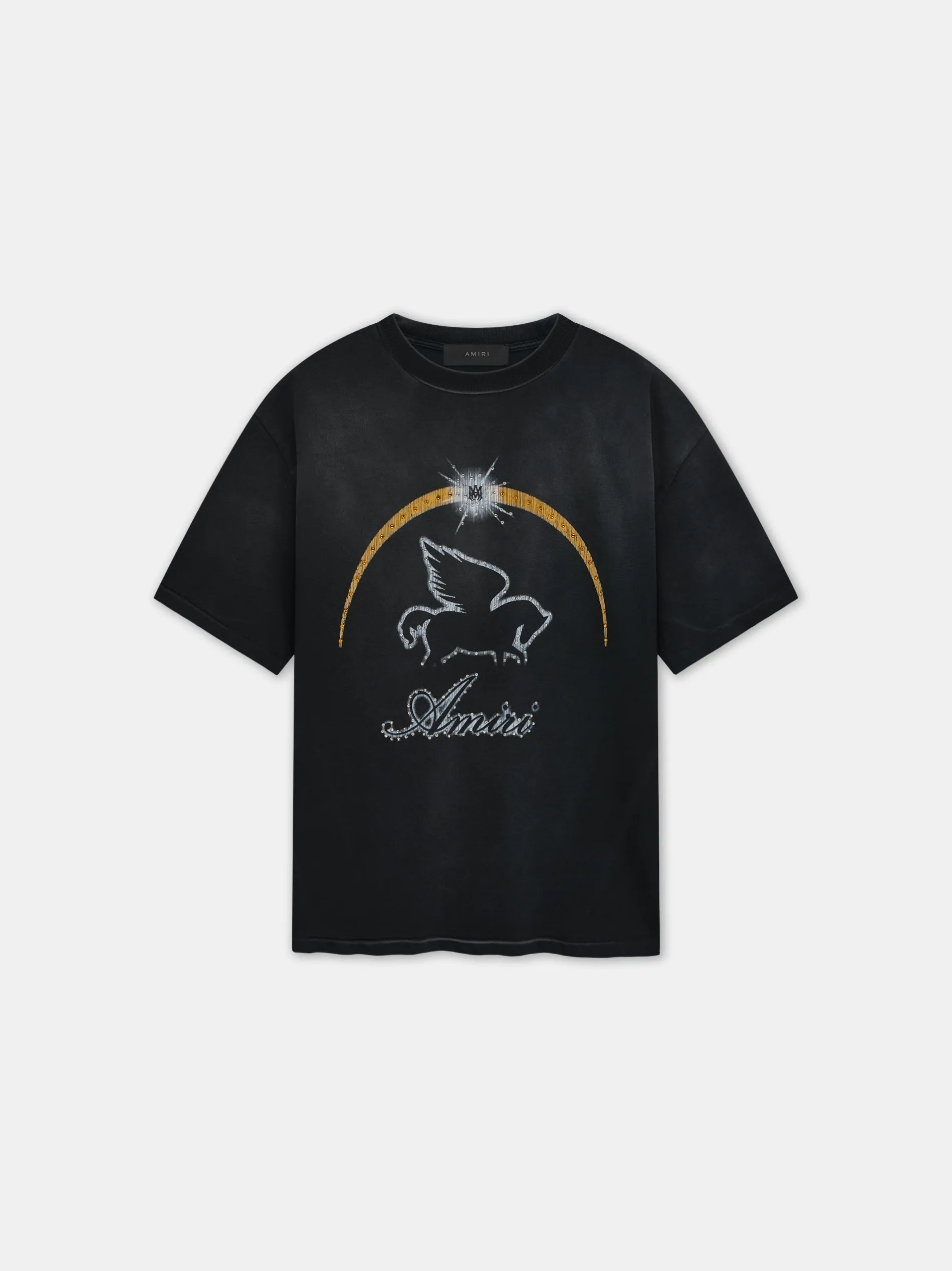 AMIRI CRYSTAL PEGASUS TEE - Black sold by AMIRI