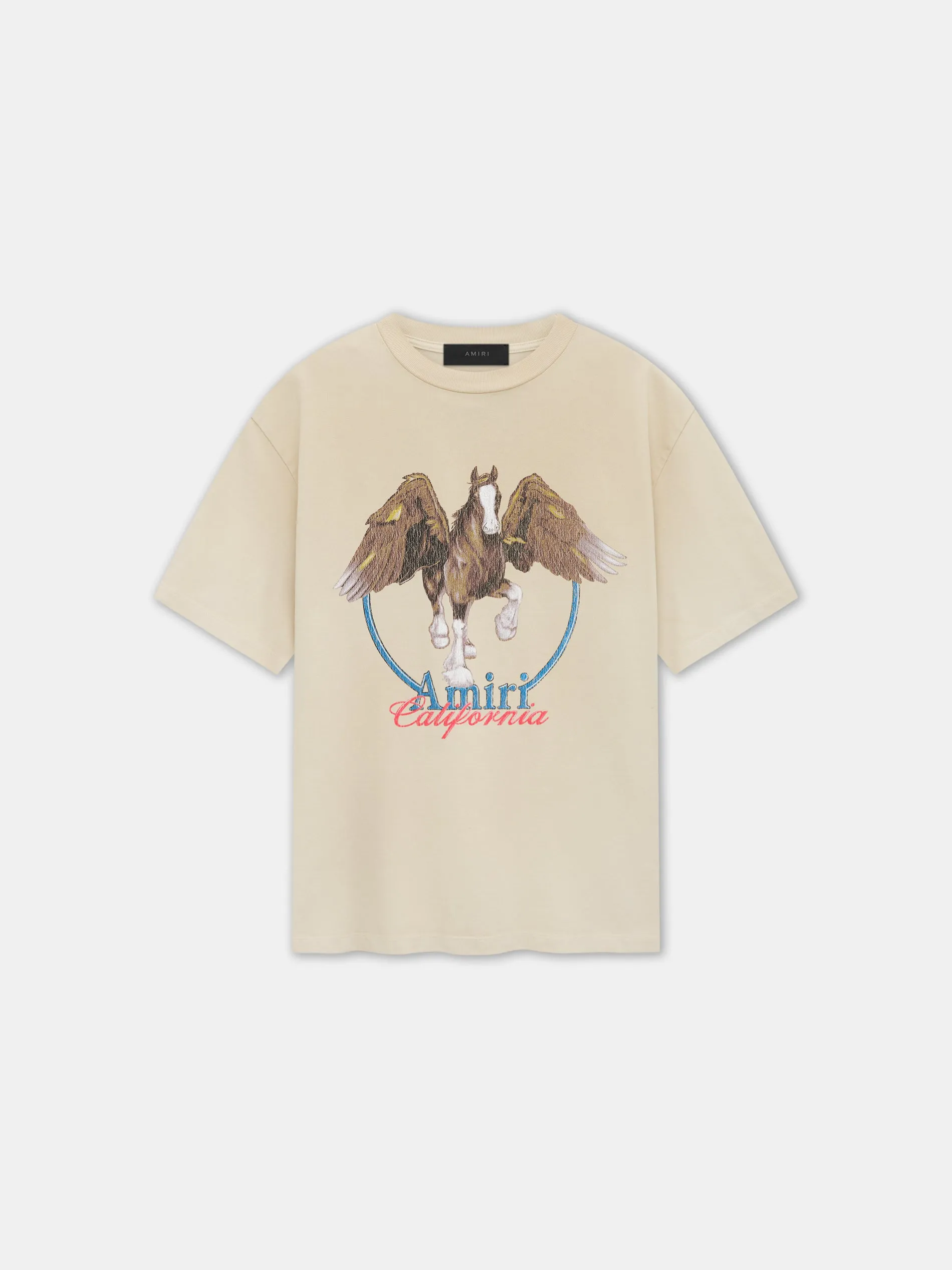 VINTAGE WASH PEGASUS TEE - Alabaster sold by AMIRI