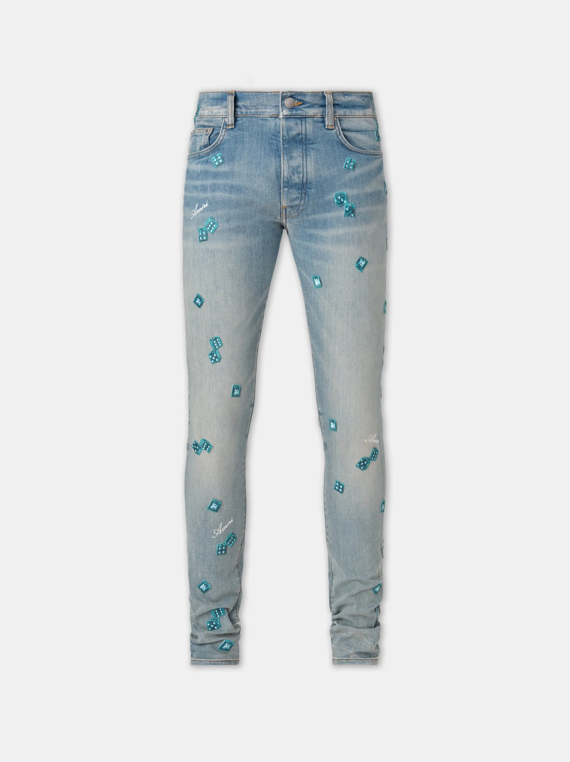 AMIRI DICE SKINNY JEAN - Clay Indigo sold by AMIRI