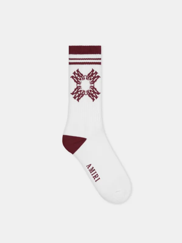 MA QUAD SOCK - Deep Red sold by AMIRI