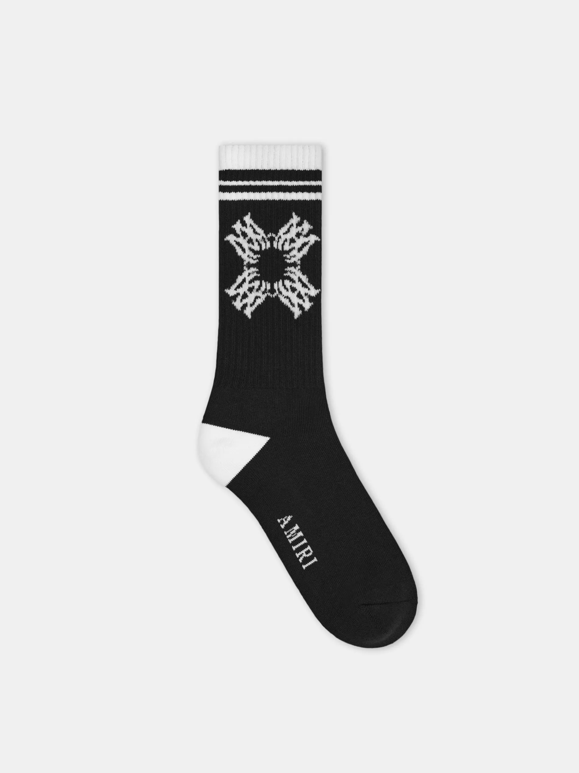 MA QUAD SOCK - Black White sold by AMIRI