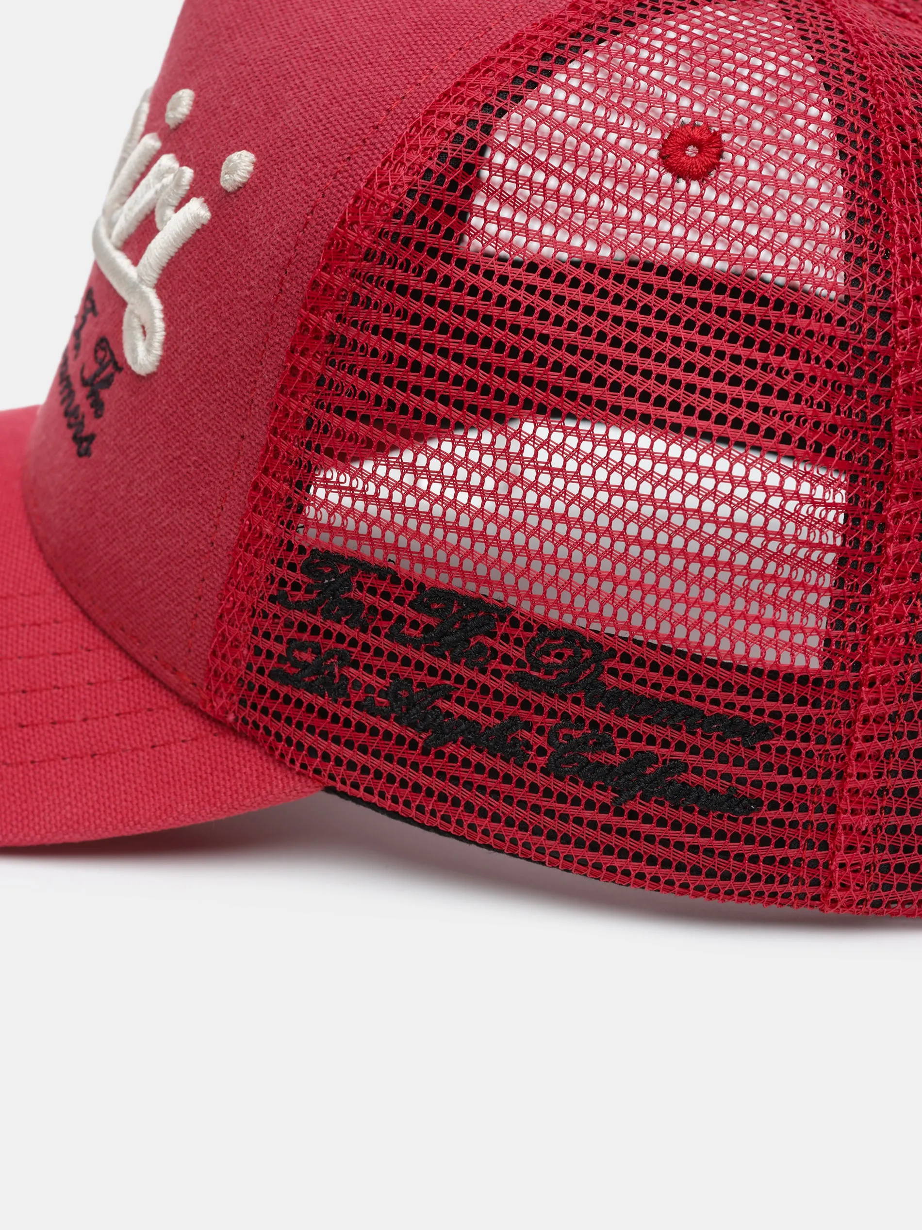 AMIRI GOOD LIFE TRUCKER HAT - Deep Red sold by AMIRI product image thumbnail 4