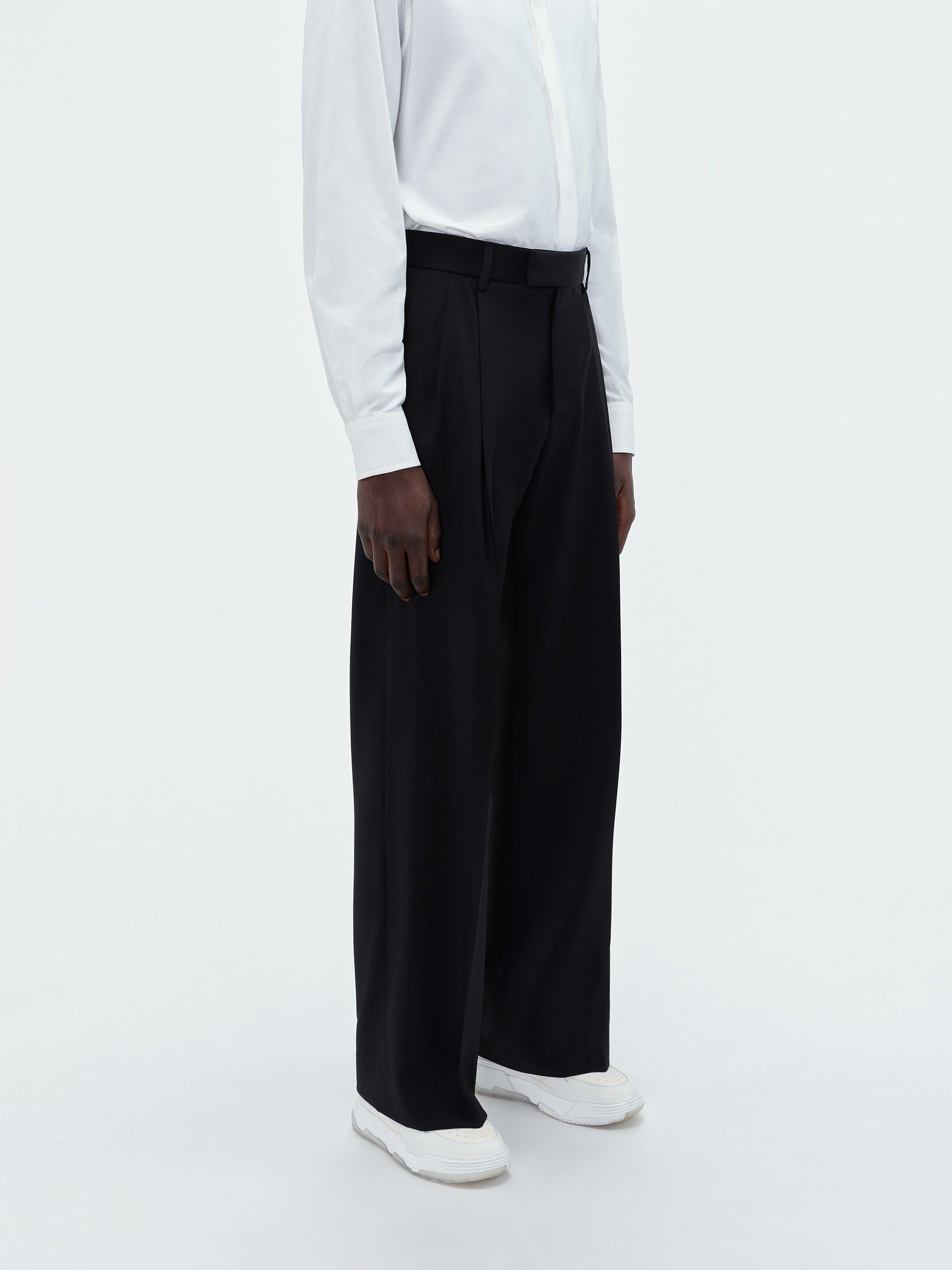 DOUBLE PLEAT PANT-BLACK sold by AMIRI product image thumbnail 4