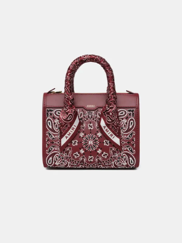 WOMEN - WOMEN'S BANDANA MICRO TRIANGLE BAG - Deep Red sold by AMIRI