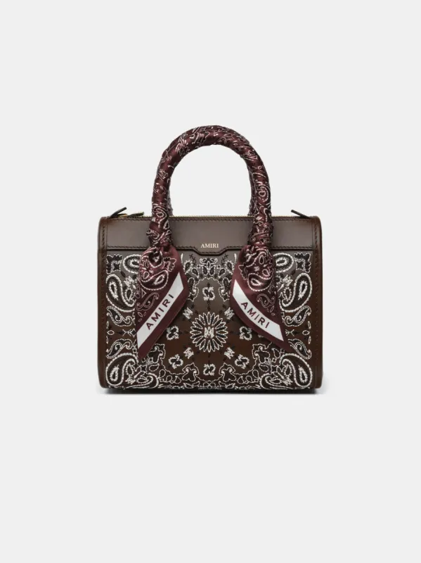 WOMEN - WOMEN'S BANDANA MICRO TRIANGLE BAG - Chocolate sold by AMIRI