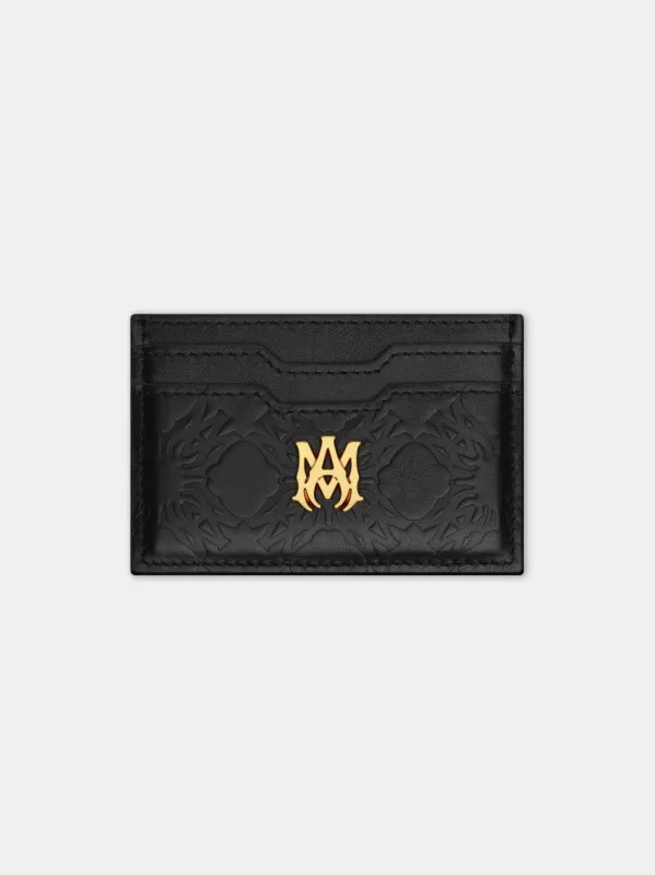 MA QUAD LEATHER CARD HOLDER - Black sold by AMIRI