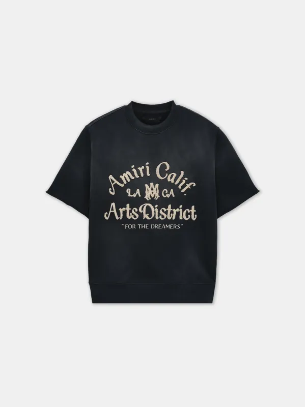 AMIRI ARTS DISTRICT SHORT SLEEVE CREW - Black sold by AMIRI