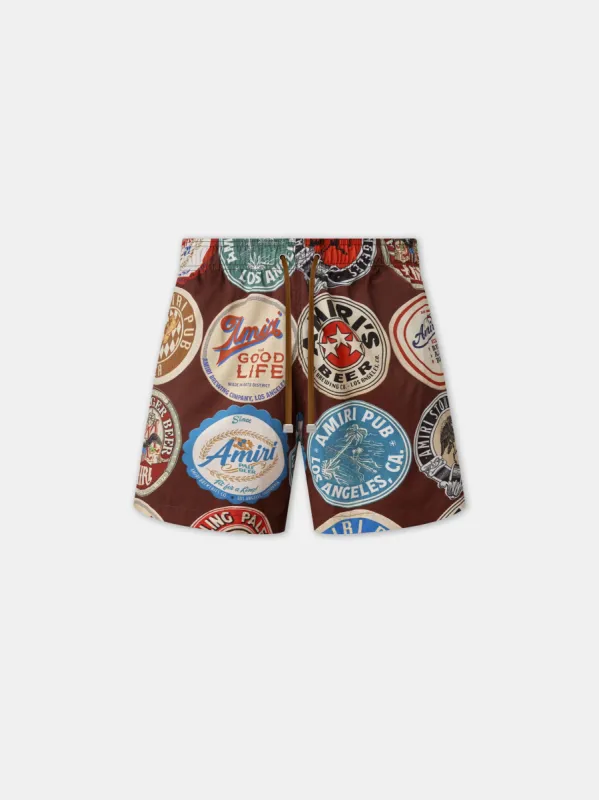 AMIRI COASTERS SWIM TRUNK - Chocolate sold by AMIRI