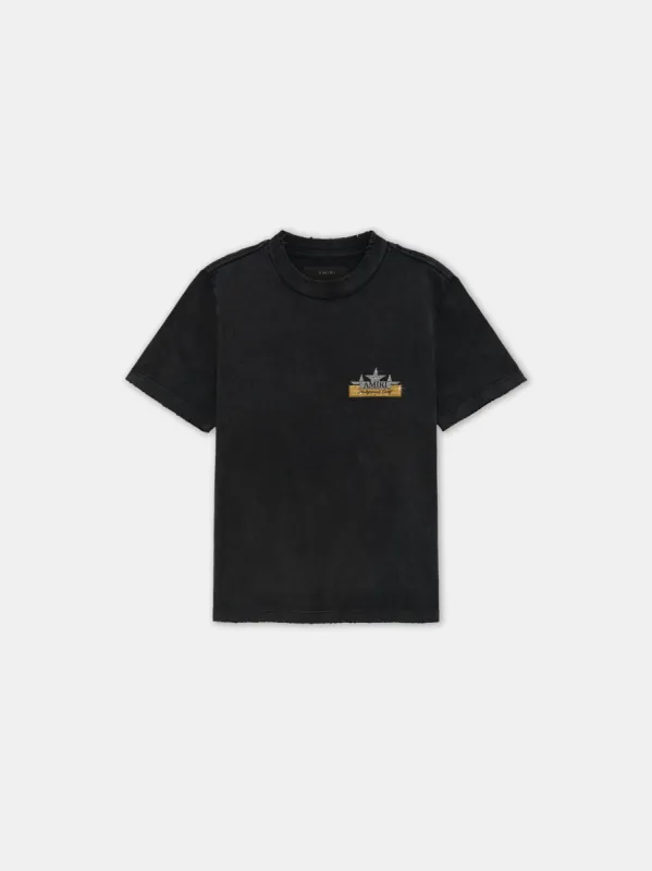 WOMEN - WOMEN'S VINTAGE AMIRI CRYSTAL STAR TEE - Black sold by AMIRI