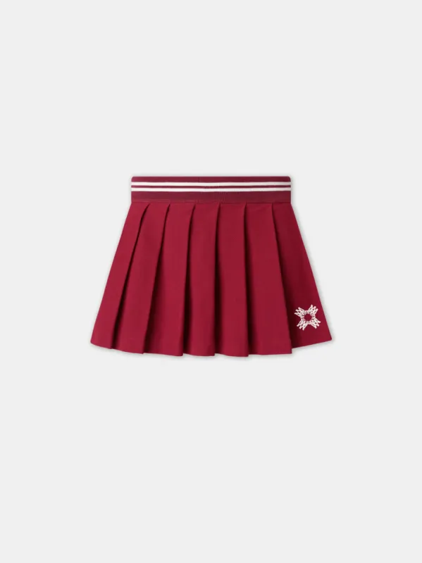 WOMEN - WOMEN'S MA QUAD PLEATED MINI SKIRT - Deep Red made by AMIRI