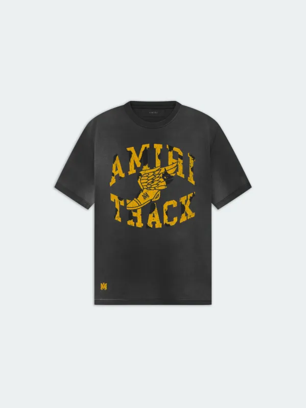 AMIRI TRACK TEE - Faded Black sold by AMIRI