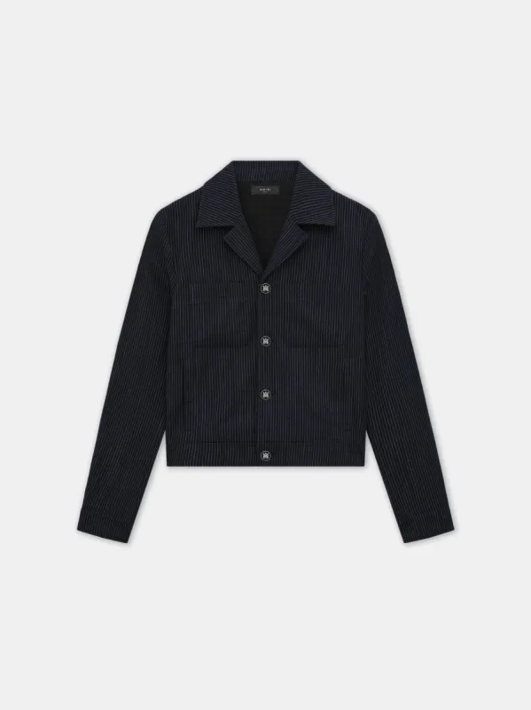 PINSTRIPE CADET JACKET - Midnight Blue sold by AMIRI