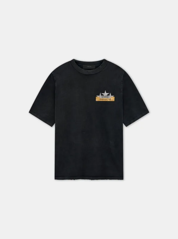 VINTAGE AMIRI CRYSTAL STAR TEE - Black sold by AMIRI