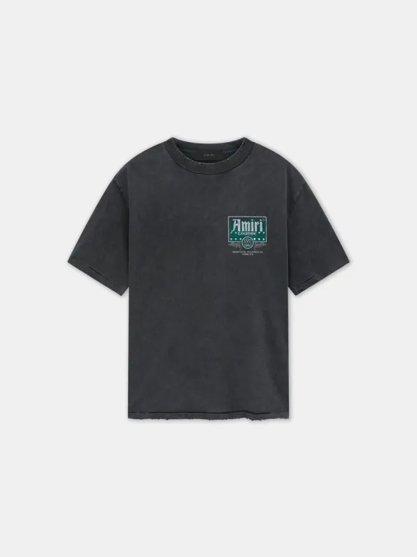 VINTAGE CRYSTAL LOUNGE TEE - Black sold by AMIRI