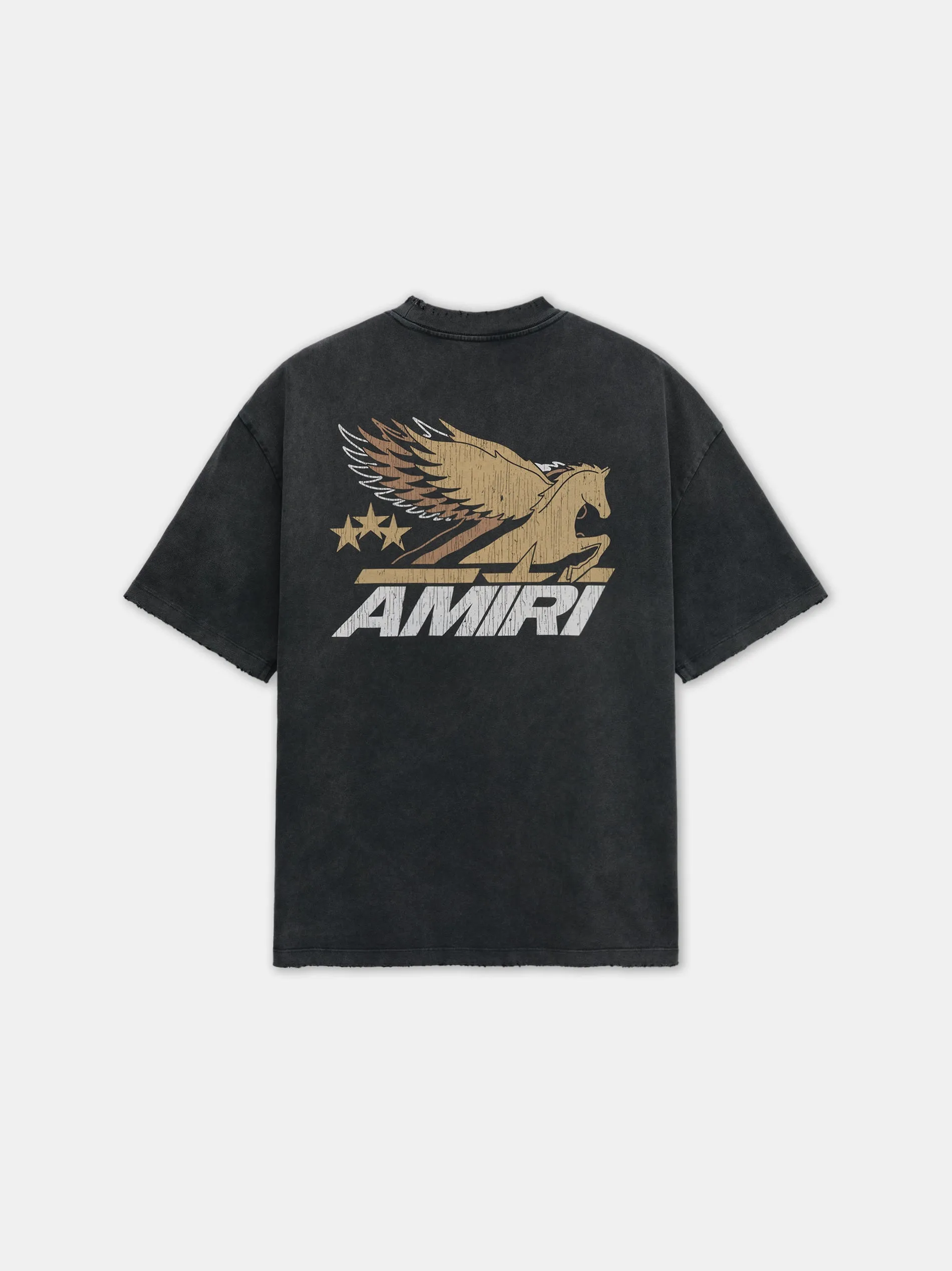 VINTAGE PEGASUS OVERSIZED TEE - Black sold by AMIRI product image thumbnail 2