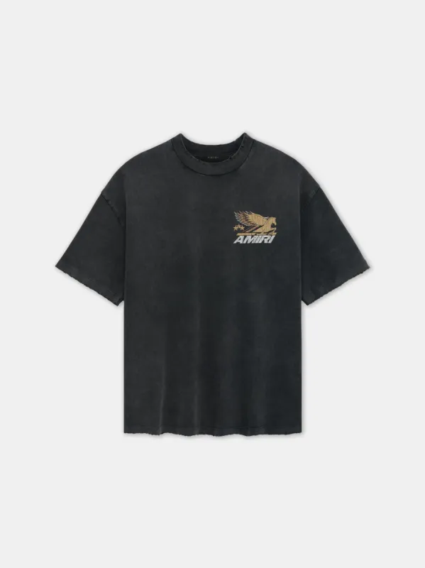 VINTAGE PEGASUS OVERSIZED TEE - Black sold by AMIRI