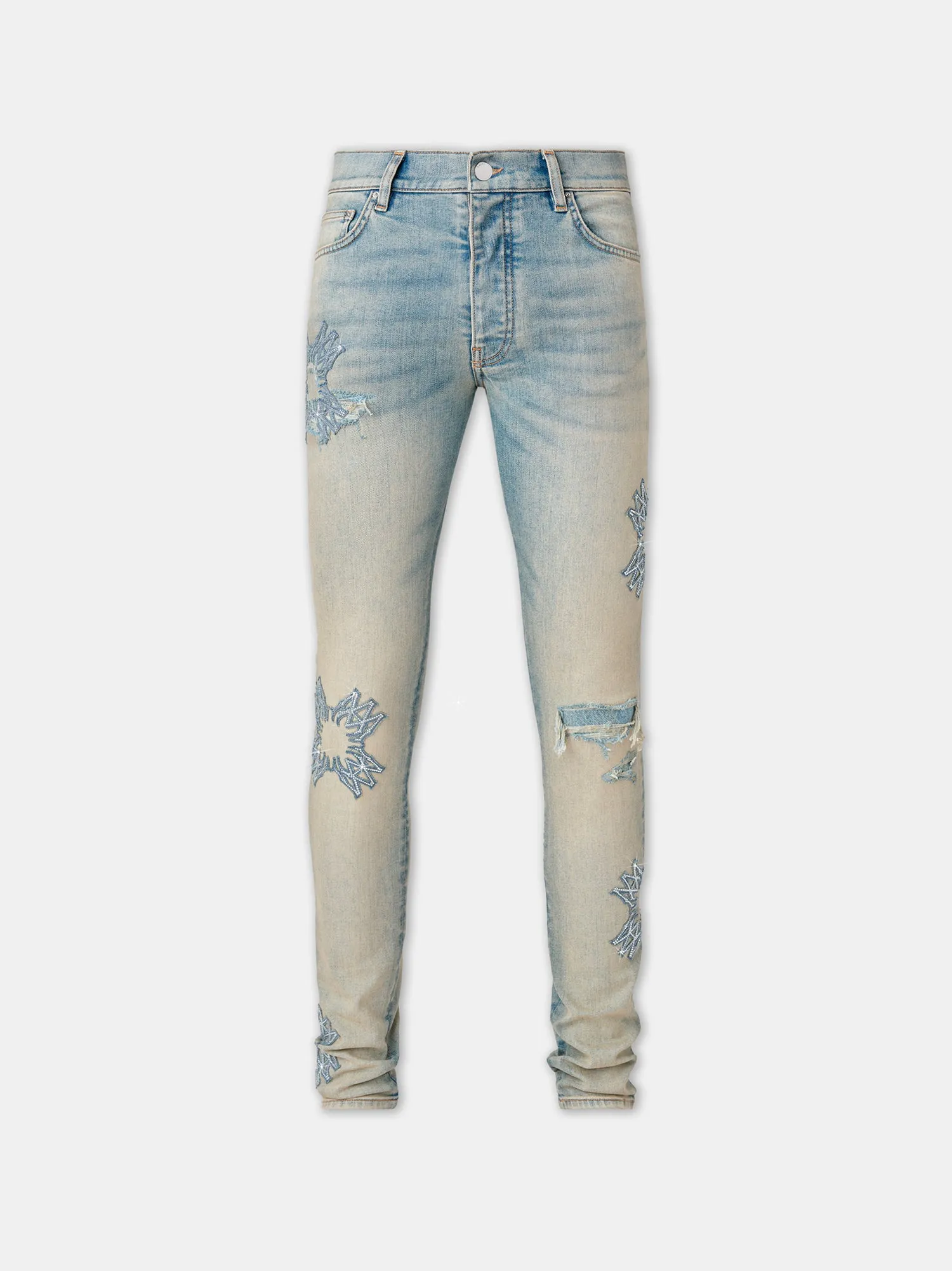 CRYSTAL MA QUAD SKINNY JEAN - Antique Indigo sold by AMIRI