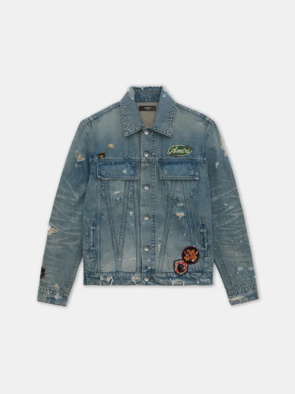 VINTAGE PEGASUS TRUCKER JACKET - Antique Indigo sold by AMIRI