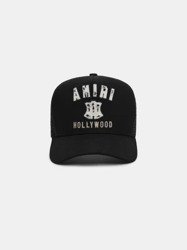 MA HOLLYWOOD TRUCKER HAT - Black made by AMIRI