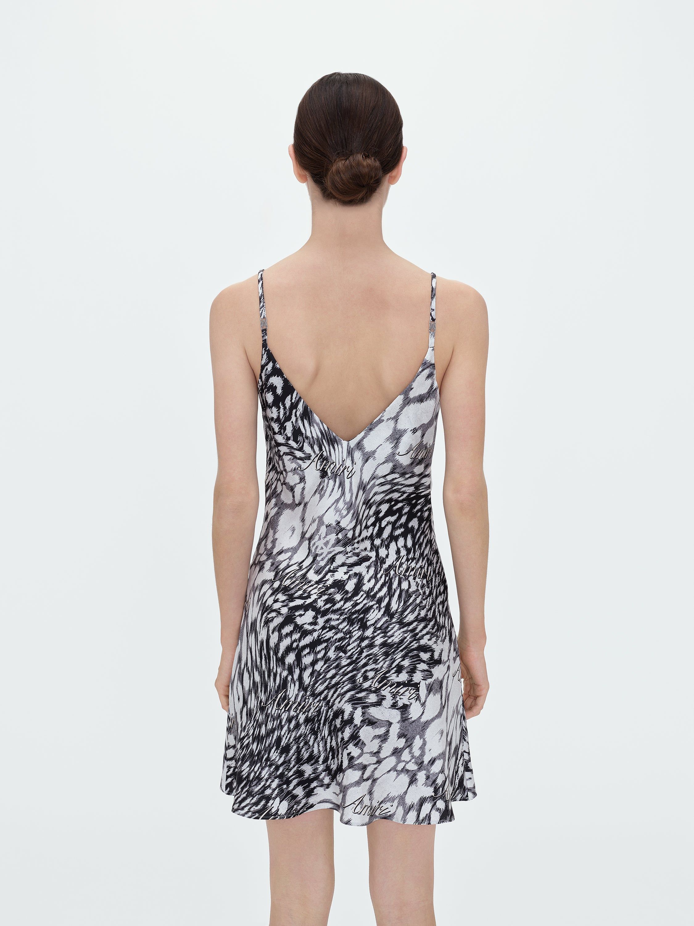 WOMEN - LEOPARD MINI SLIP DRESS - GREY sold by AMIRI product image thumbnail 5