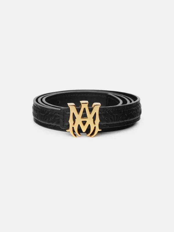 MA QUAD 2 CM BELT - Black sold by AMIRI