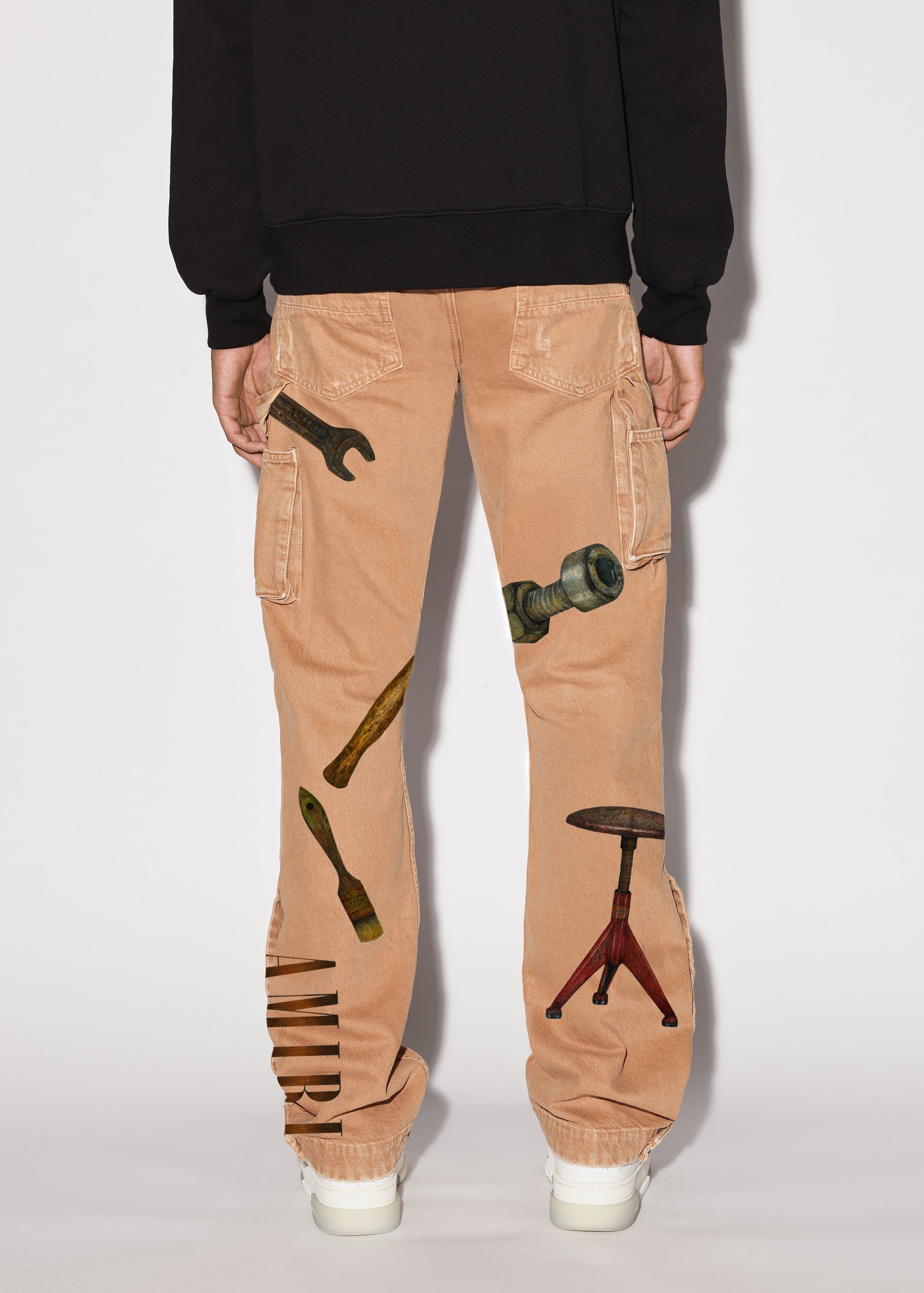 RHEE STUDIO CARPENTER PANT - ERMINE sold by AMIRI product image thumbnail 4