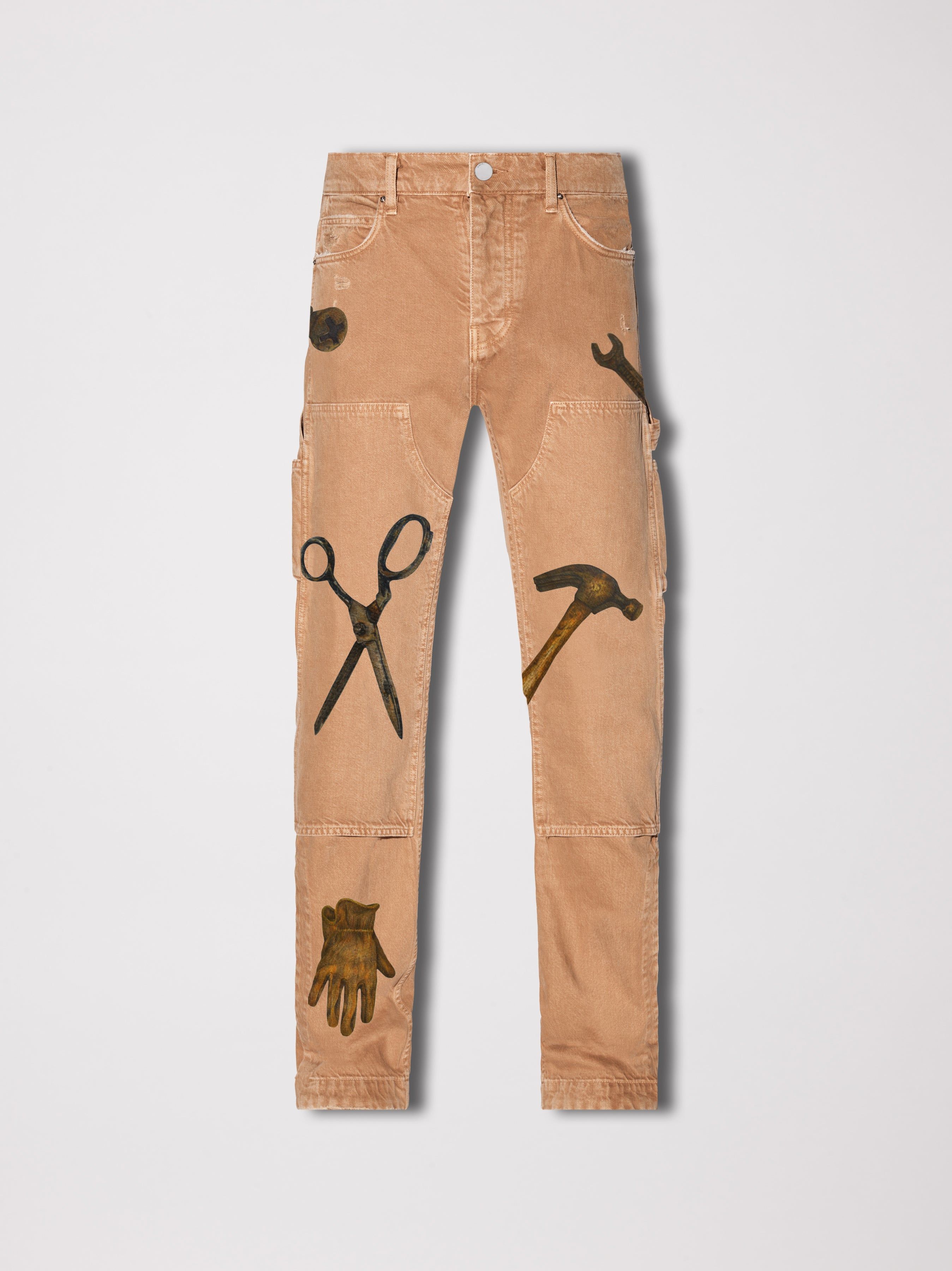 RHEE STUDIO CARPENTER PANT - ERMINE sold by AMIRI