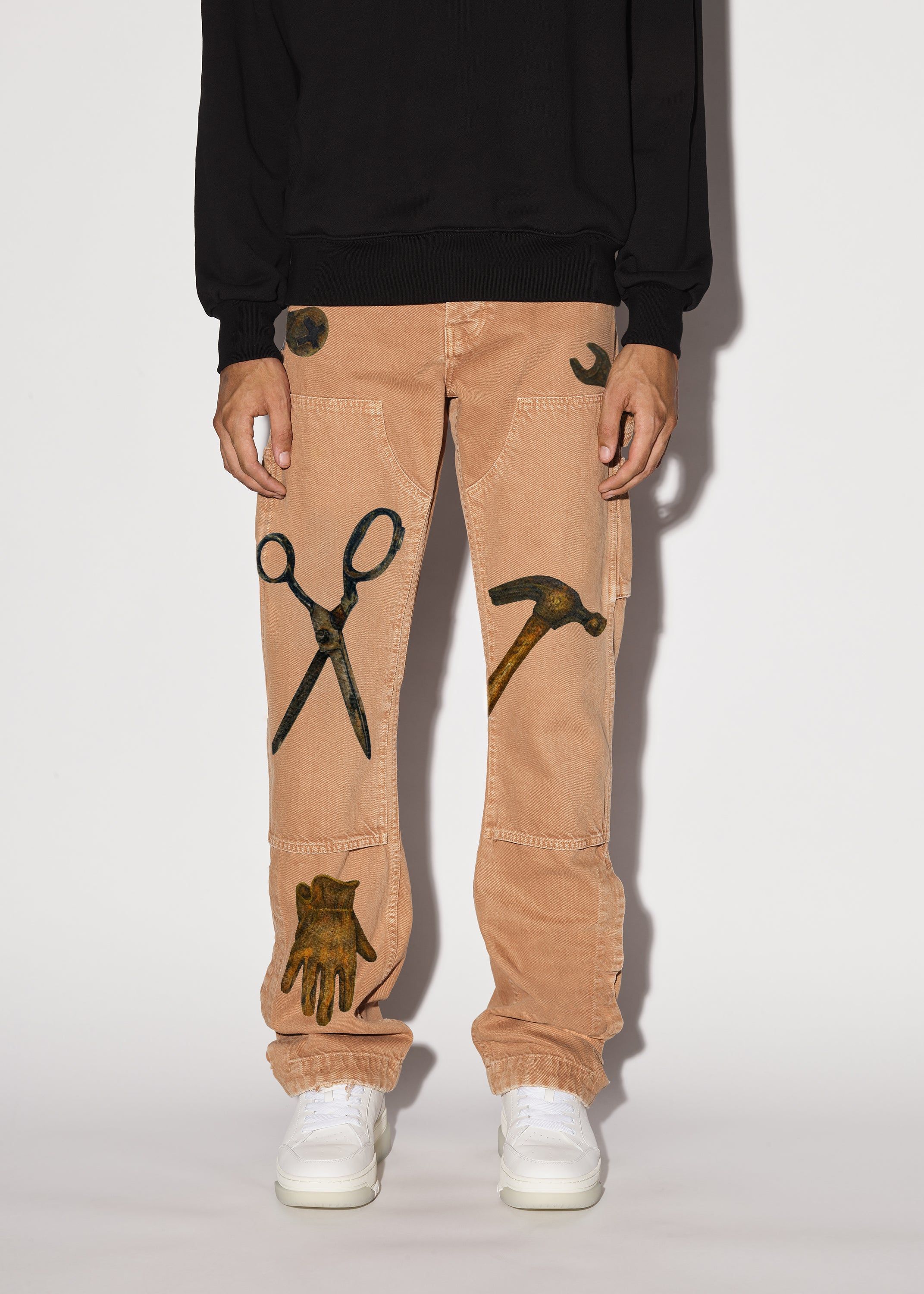 RHEE STUDIO CARPENTER PANT - ERMINE sold by AMIRI product image thumbnail 2