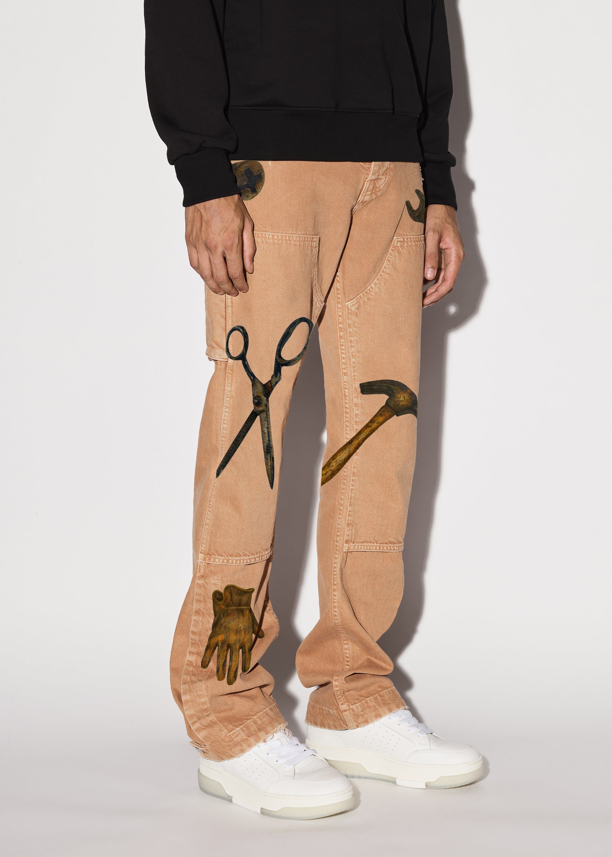 RHEE STUDIO CARPENTER PANT - ERMINE sold by AMIRI product image thumbnail 3