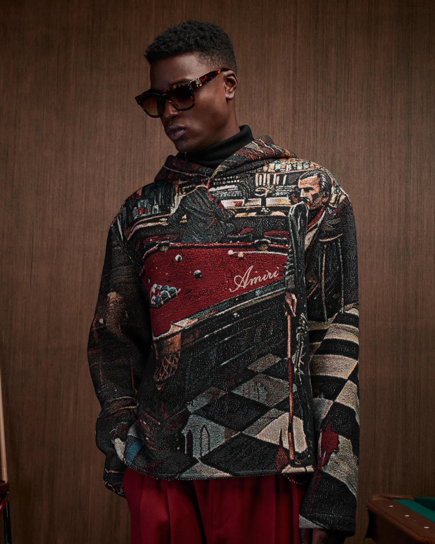 TAPESTRY HOODIE - Black sold by AMIRI product image thumbnail 3