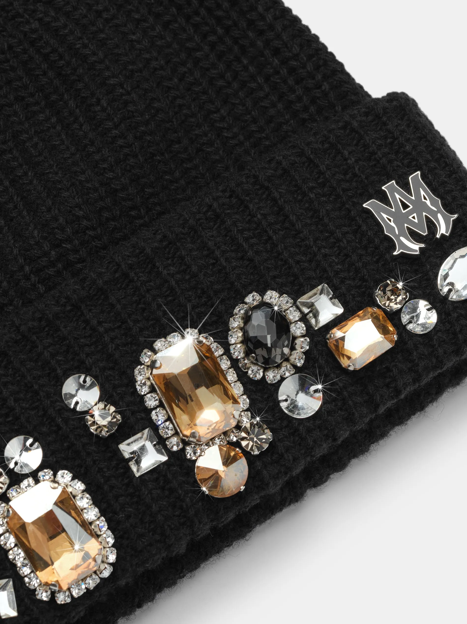 CHUNKY CRYSTAL BEANIE - Black sold by AMIRI product image thumbnail 2