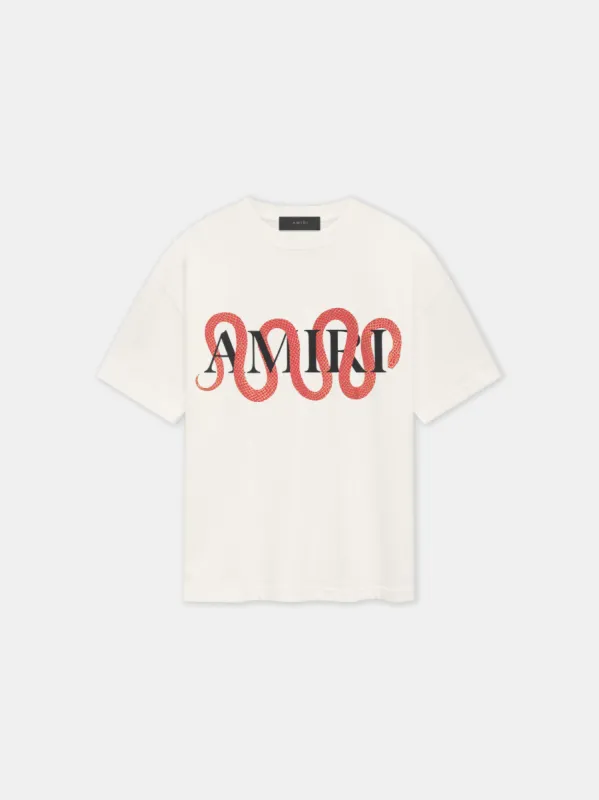 AMIRI SNAKE TEE - Ivory sold by AMIRI