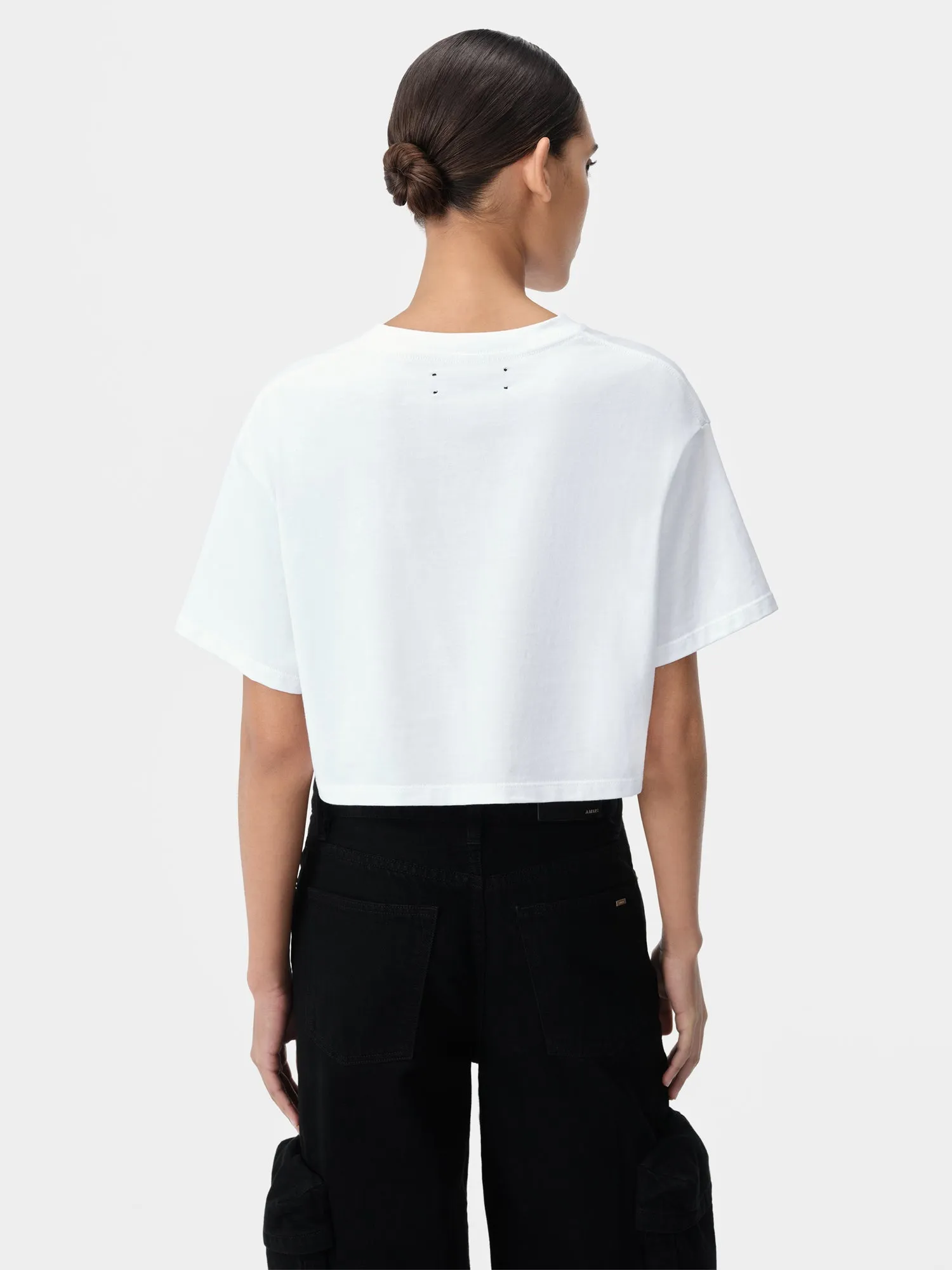 WOMEN - WOMEN'S ARTS DISTRICT CROPPED TEE - White sold by AMIRI product image thumbnail 3