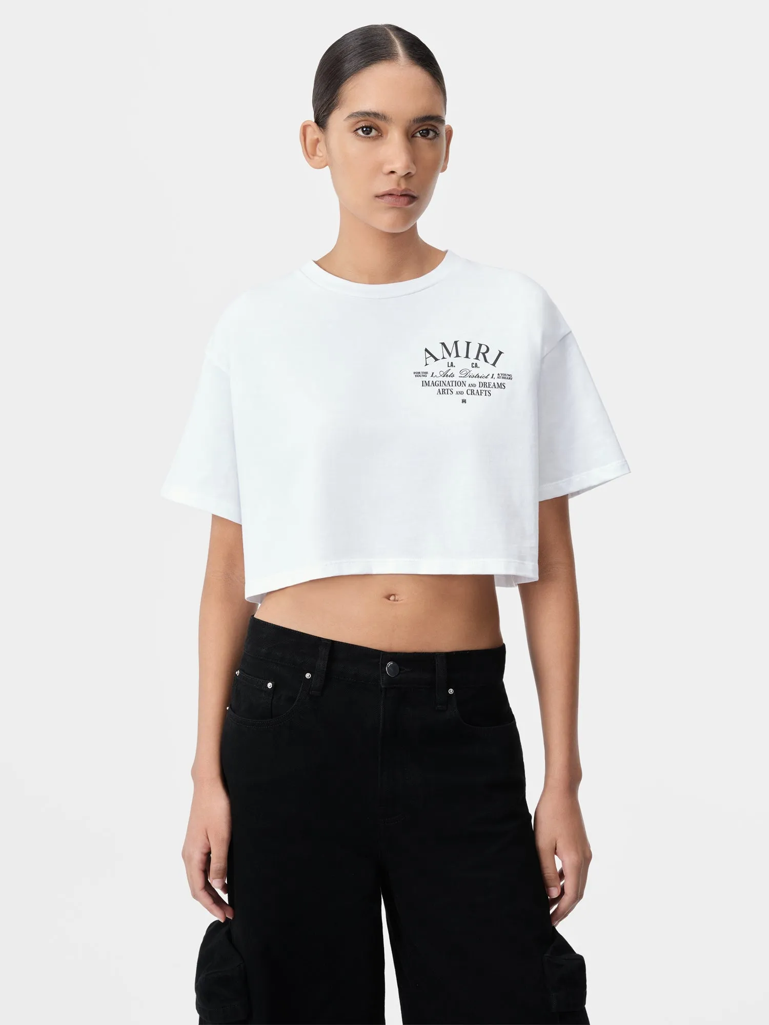 WOMEN - WOMEN'S ARTS DISTRICT CROPPED TEE - White sold by AMIRI product image thumbnail 2
