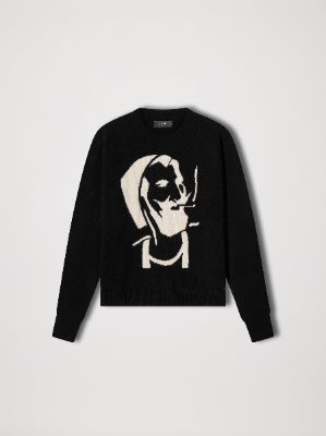 ZIG-ZAG CREW - BLACK made by AMIRI