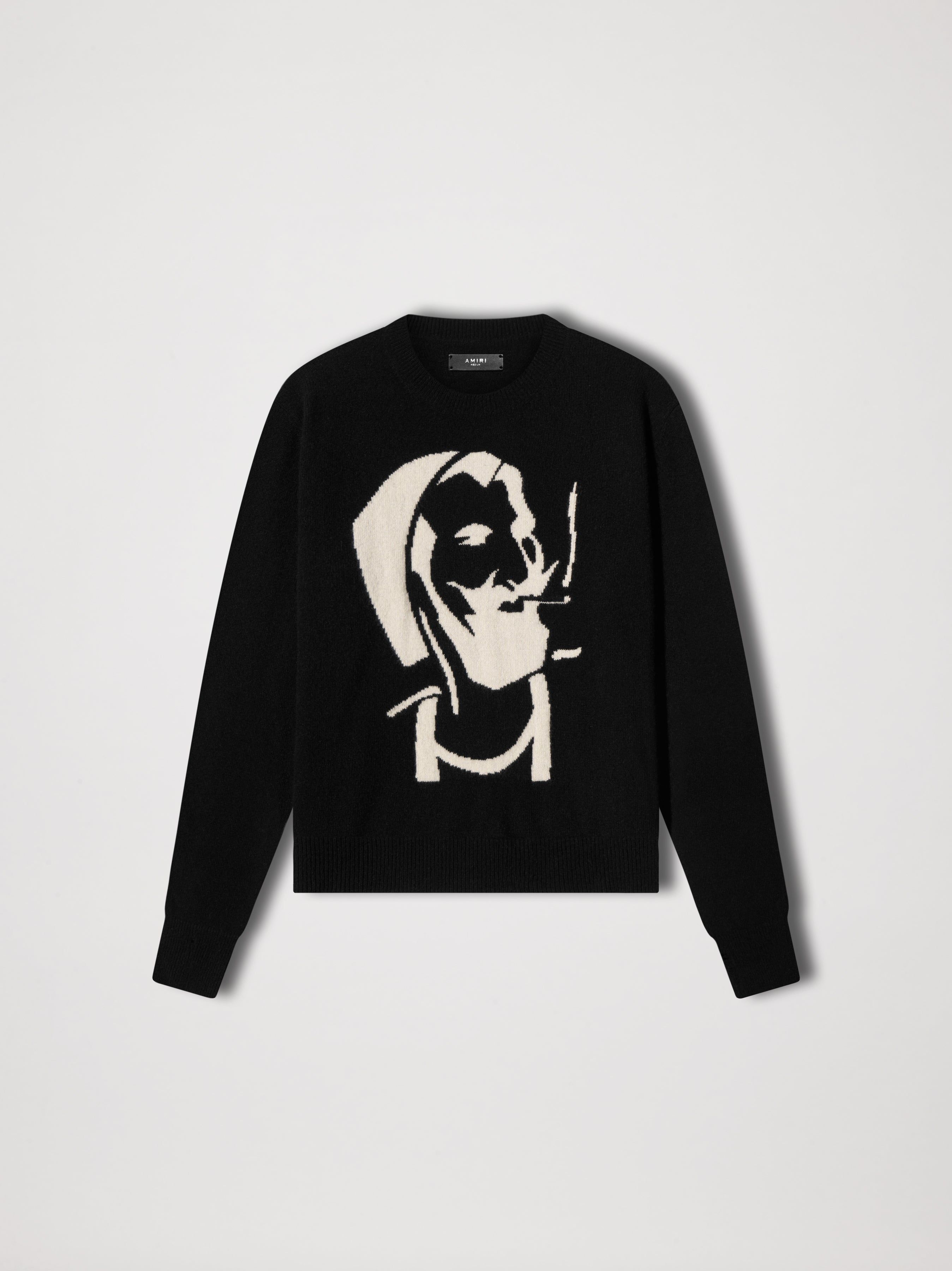 ZIG-ZAG CREW - BLACK sold by AMIRI