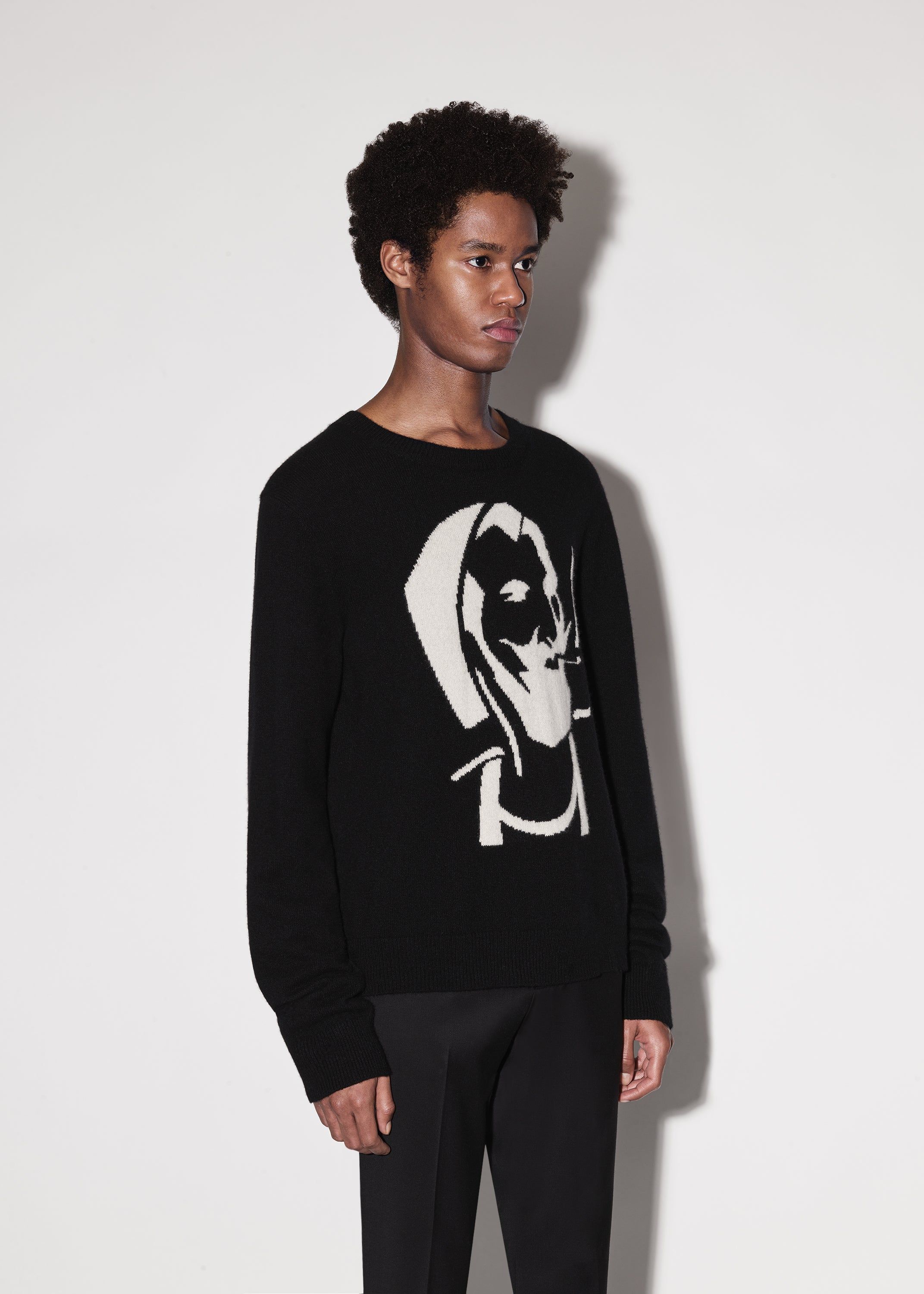 ZIG-ZAG CREW - BLACK sold by AMIRI product image thumbnail 3