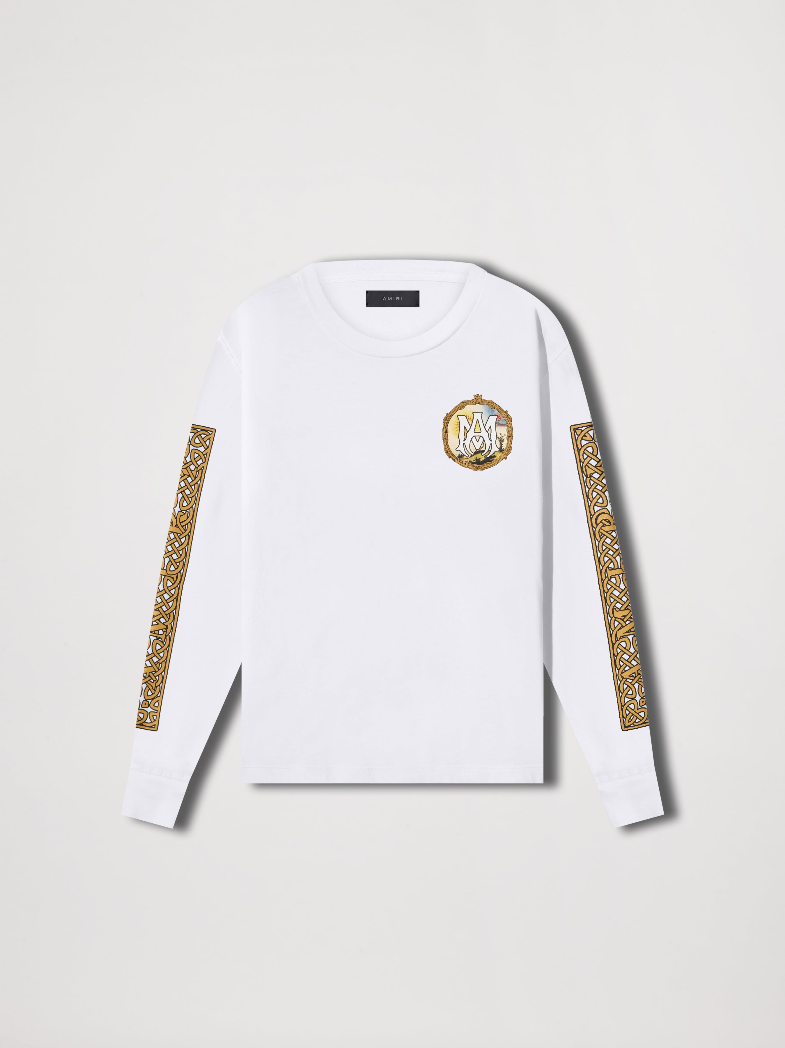 ALCHEMY FRAME LONG SLEEVE TEE - WHITE sold by AMIRI