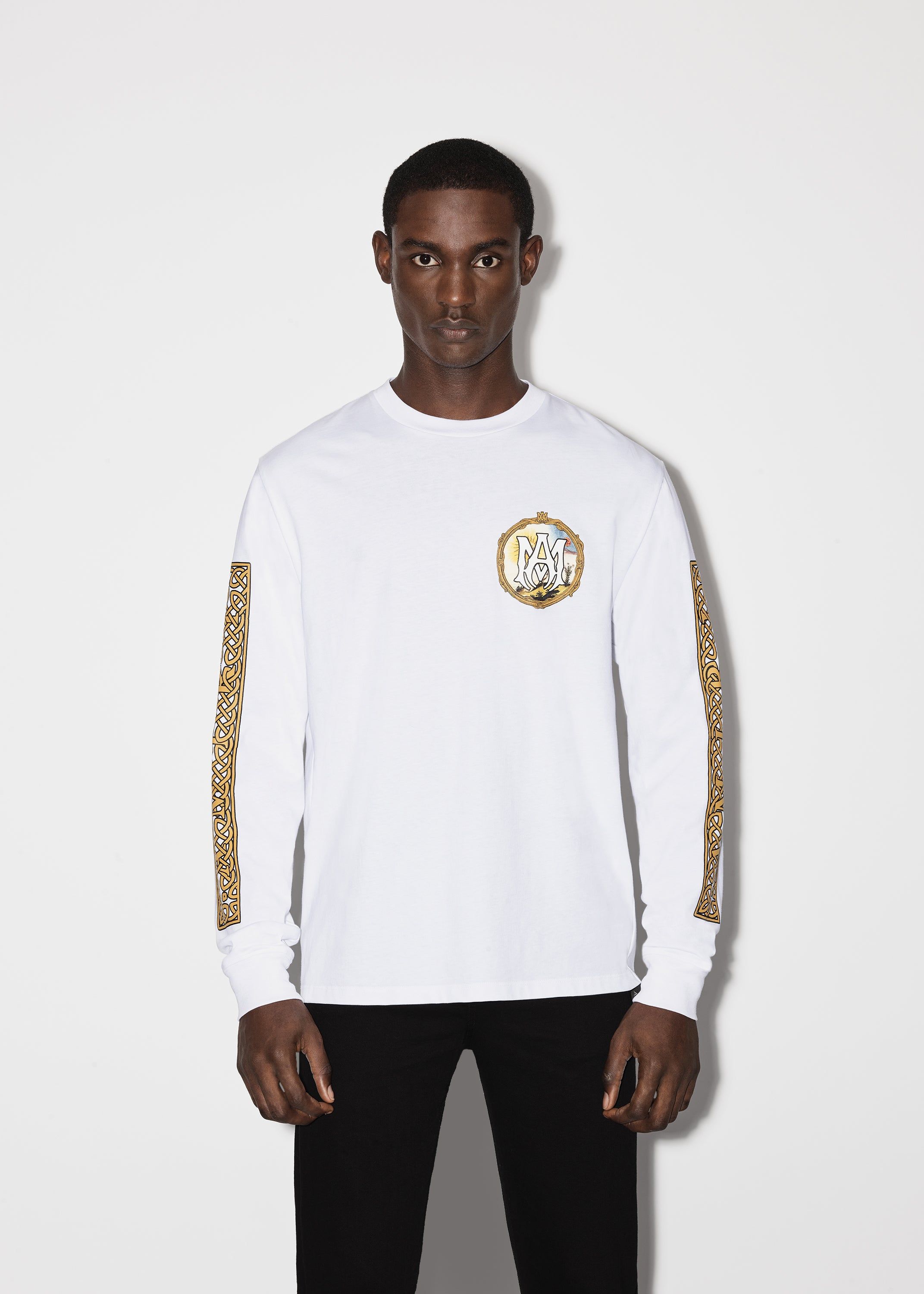 ALCHEMY FRAME LONG SLEEVE TEE - WHITE sold by AMIRI product image thumbnail 2