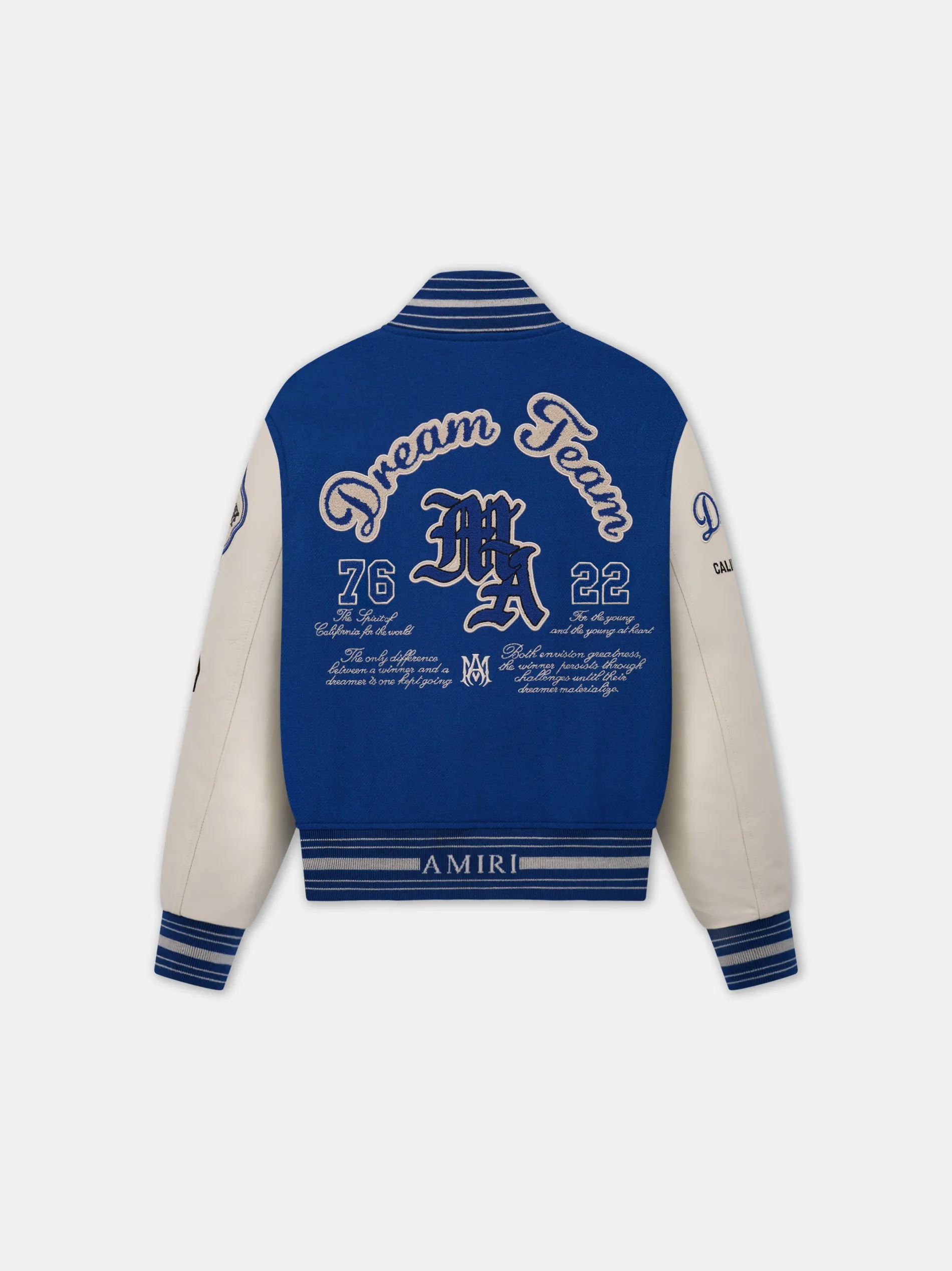 DREAM TEAM VARSITY JACKET - Blue sold by AMIRI product image thumbnail 2