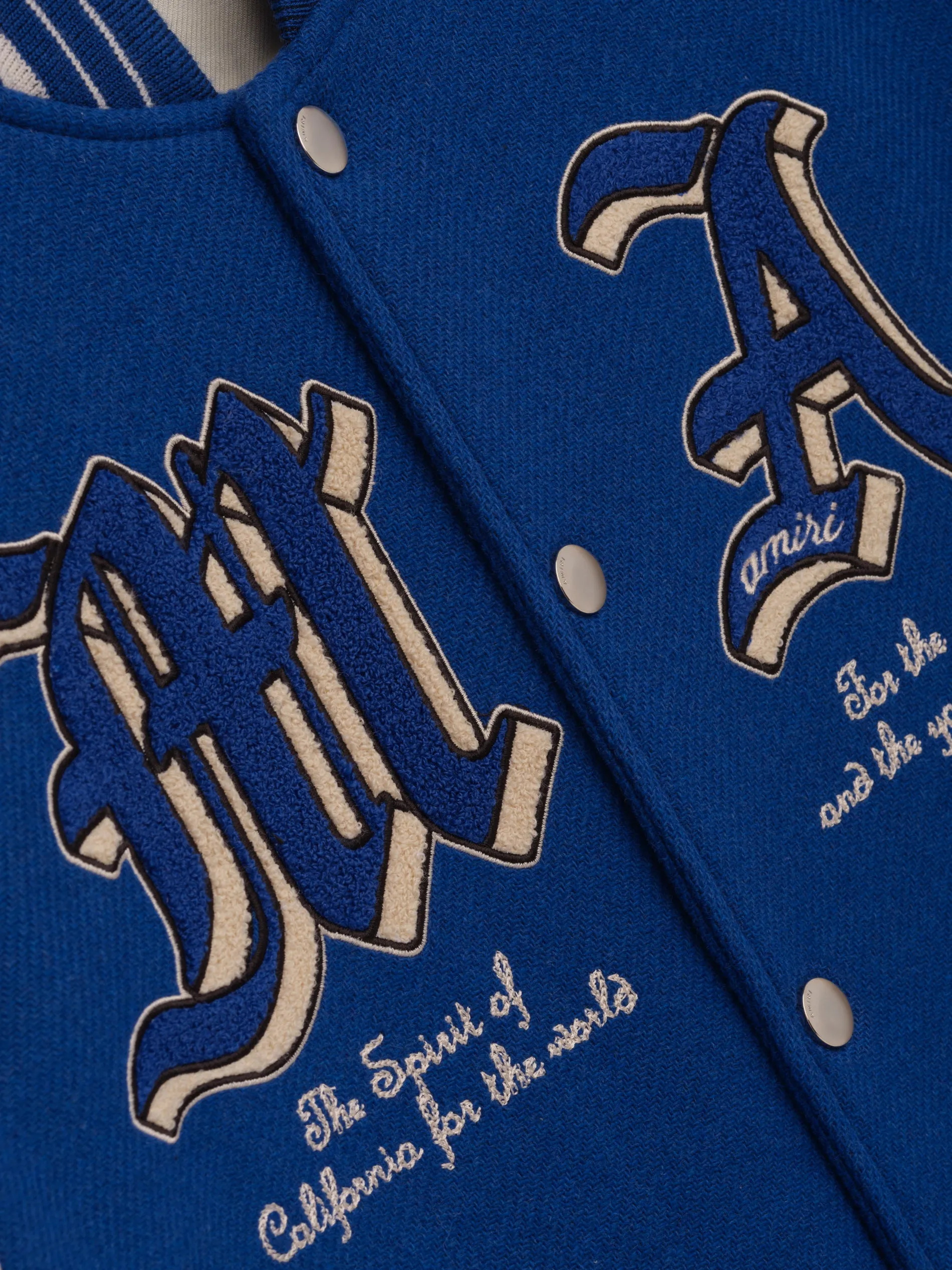 DREAM TEAM VARSITY JACKET - Blue sold by AMIRI product image thumbnail 4