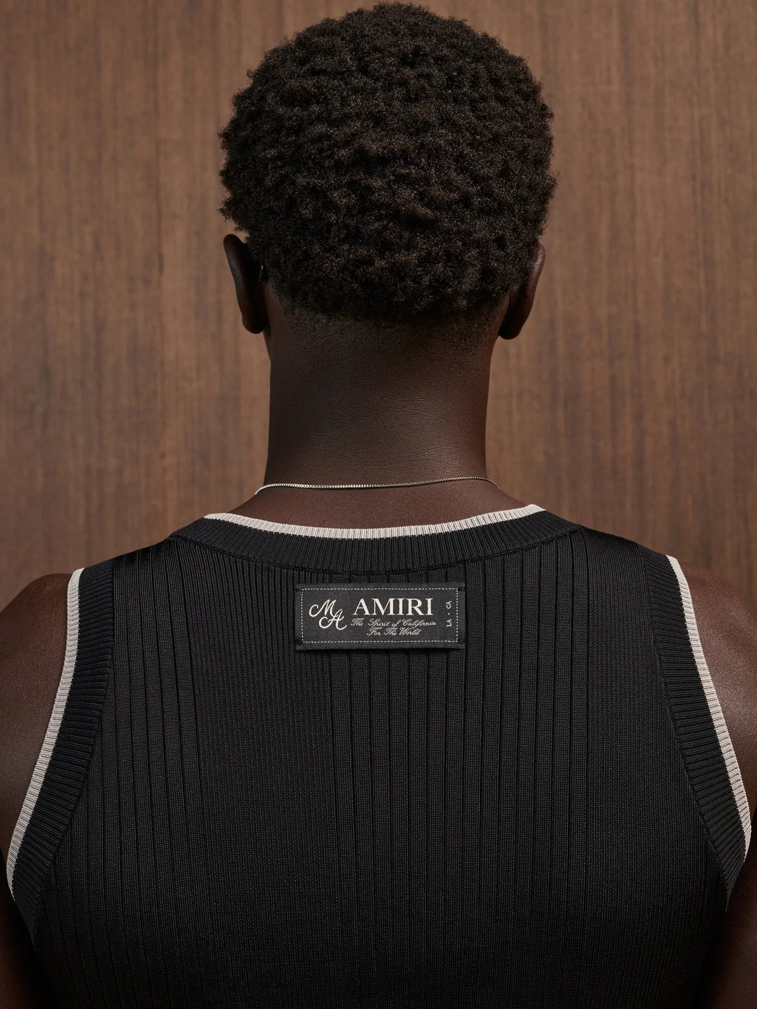 RIBBED TANK TOP - Black sold by AMIRI product image thumbnail 4